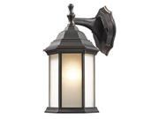 1 Light Outdoor Wall Light in Oil Rubbed Bronze Finish
