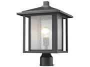 Outdoor Contemporary Wall Sconce in Black Finish