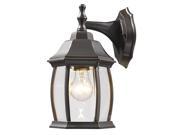 Period Inspired Outdoor Wall Light in Oil Rubbed Bronze Finish