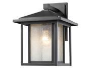Contemporary Outdoor Wall Sconce in Black Finish