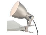 Clip On Lamp in Brushed Nickel Finish