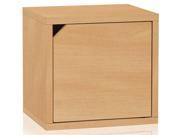 Eco Stackable Connect Storage Cube with Door in Natural