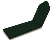 74 in. Chaise Cushion in Forest Green