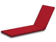 75.25 in. Full Cushion in Logo Red