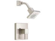 Reef 1 Handle Pressure Balance Shower Faucet Trim Kit in Brushed Nickel Valve Not Included