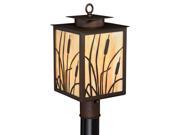 Outdoor Post Light in Burnished Bronze Finish