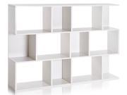 Double Madison Bookcase in White