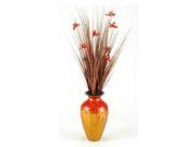 Ting with Blossoms in Spun Bamboo Vase
