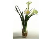 Calla Lilies in Glass Vase
