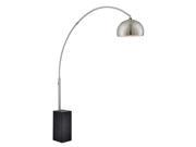 Arc Lamp in Brushed Nickel