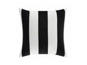 Black and White Fabric Accent Pillow