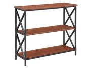 3 Tier Bookcase in Black and Cherry