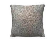 Neutral Paisley Fabric Accent Pillow
