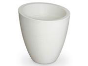 34 in. Round Planter in Ivory