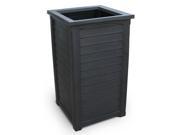 Tall Planter with Liner in Black