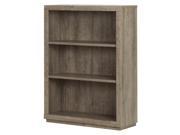 3 Shelf Bookcase in Weathered Oak Finish
