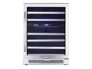 Vinotemp 46 Bottle Dual Zone Connoisseur Series Wine Cooler Stainless