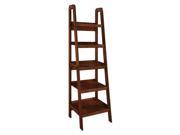 Ladder Bookcase in Mahogany Finish