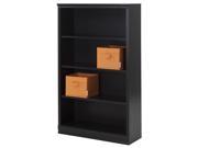 35.63 in. Bookcase in Black