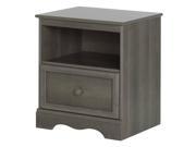 Cottage Nightstand in Gray Finish