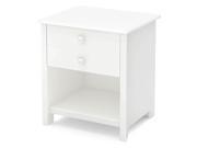 Classic Nightstand in White Finish