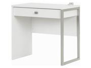 Desk with 1 Drawer in Pure White