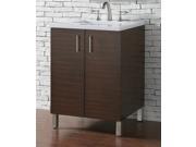 24 in. Single Vanity with 3 cm. Snow White Quartz Top