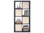 8 Cube Hollow Core Bookcase in Navy Finish