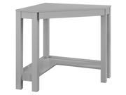 Corner Desk in Gray Finish