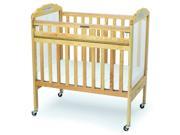 Safe T Side Clear View Crib in Natural