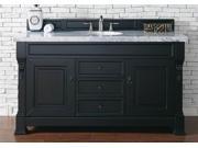 3 Drawer Single Sink Vanity in Antique Black Finish