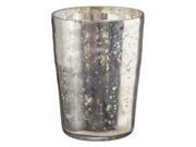 Amber Home Goods Champagne Collection Antique Silver Tumbler Candle Holder