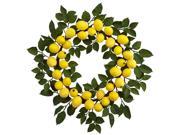 Lemon Wreath in Green and Yellow