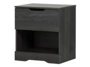 South Shore Holland 1 Drawer Nightstand Gray Oak