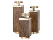 Concepts Eden Wood Candleholders Set of 3
