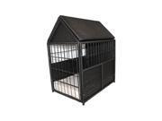Rattan Pet Crate with Storage