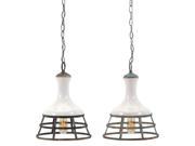 Sandra Ceramic and Metal Pendant Lights Ast 2