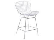 WIRE COUNTER CHAIR CHROME Set of 2