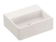 4.5 in. Wall Mounted Bathroom Vessel Sink in White Finish