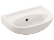 6.1 in. Wall Mounted Bathroom Sink in White Finish