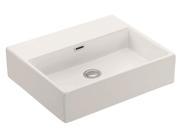 Wall Mounted Vessel Sink in White Finish
