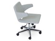 Office Arm Chair Silver Camira Wool