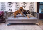 Manhattan Dog Bed in Gray Finish 23.2 in. L x 34.4 in. W x 13.4 in. H