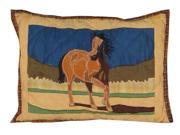 Wild Horses Crib Toss Pillow