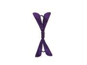 PET LIFE EXTREME BOW NYLON SQUEEK AND ECO FRIENDLY NATURAL JUTE ROPE CHEW TOY PURPLE