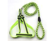 Reflective Stitched Easy Tension Adjustable 2 in 1 Dog Leash and Harness