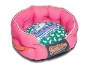 Touchdog Rabbit Spotted Premium Rounded Dog Bed