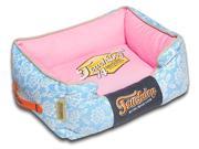 Touchdog Rose Pedal Patterned Premium Rectangular Dog Bed