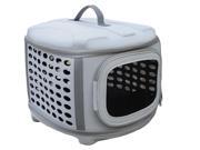 Circular Shelled Perforate Lightweight Collapsible Military Grade Transporter Pet Carrier