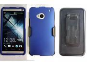 HTC One M7 Beyond Cell Premium Hardcase w Stand Blue